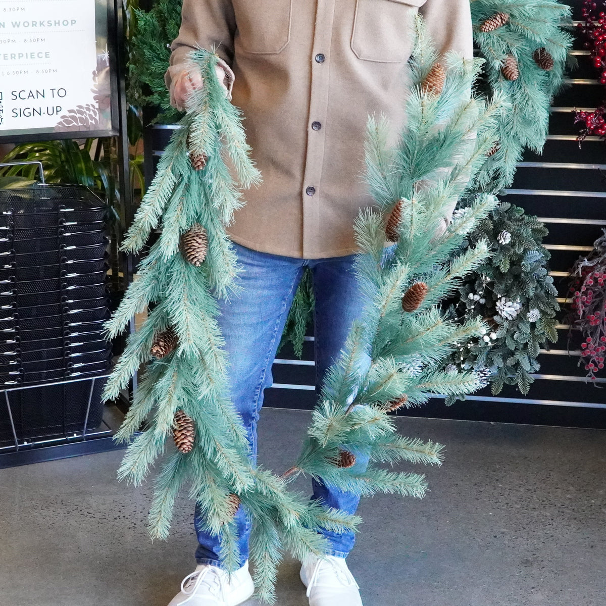 6' Whitley Pine Garland