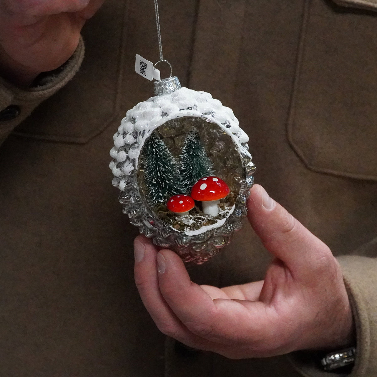 Mushroom Diorama Ornament