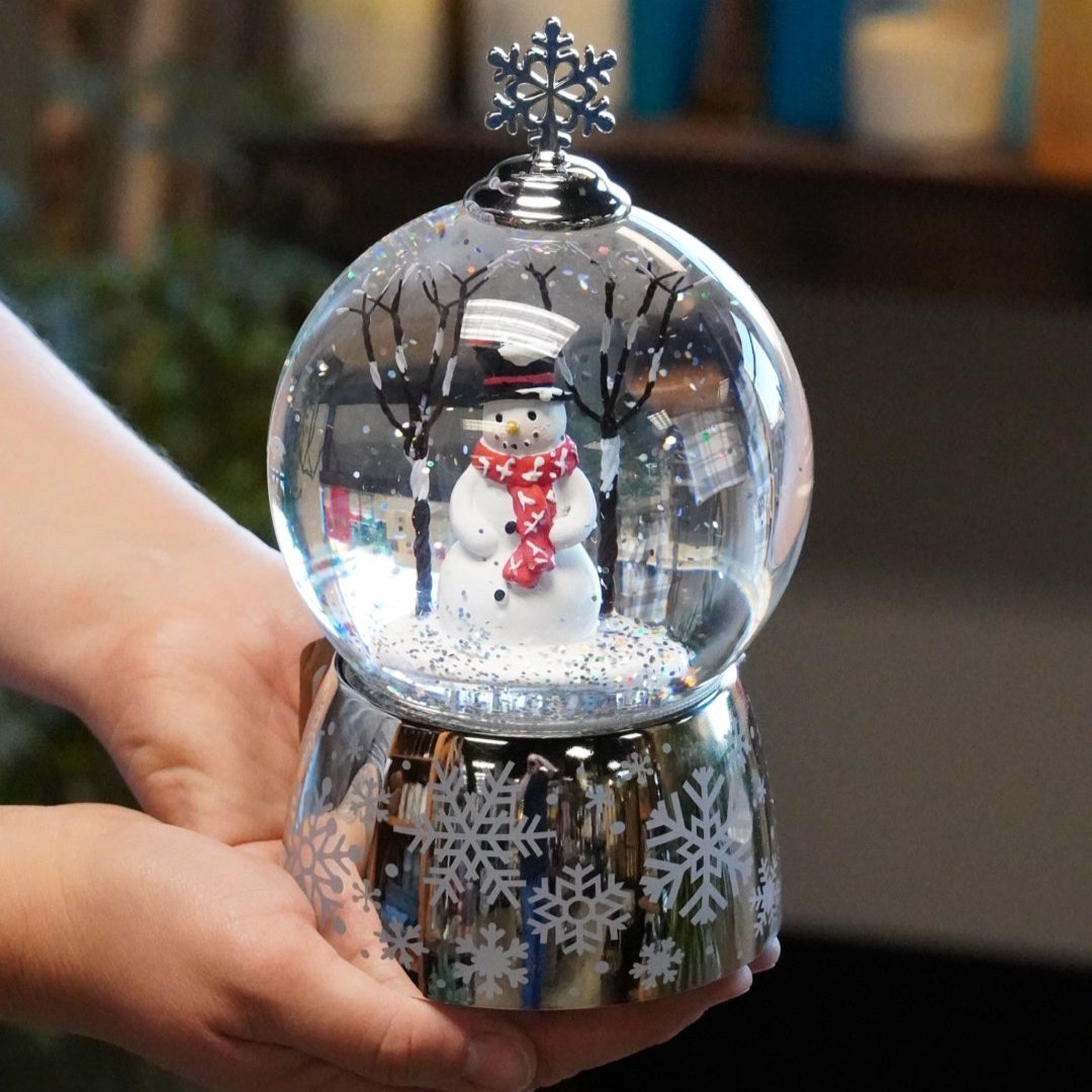 LED Snowman Snow Globe