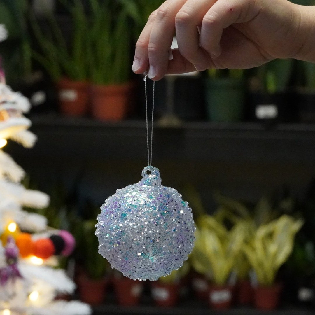 4" Sparkle Ball Ornament