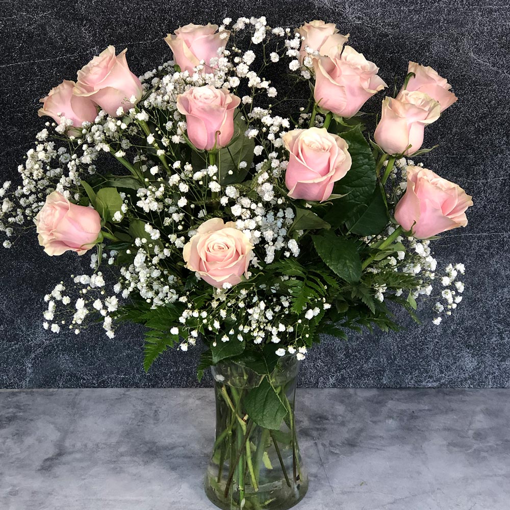 pale pink roses delivery
