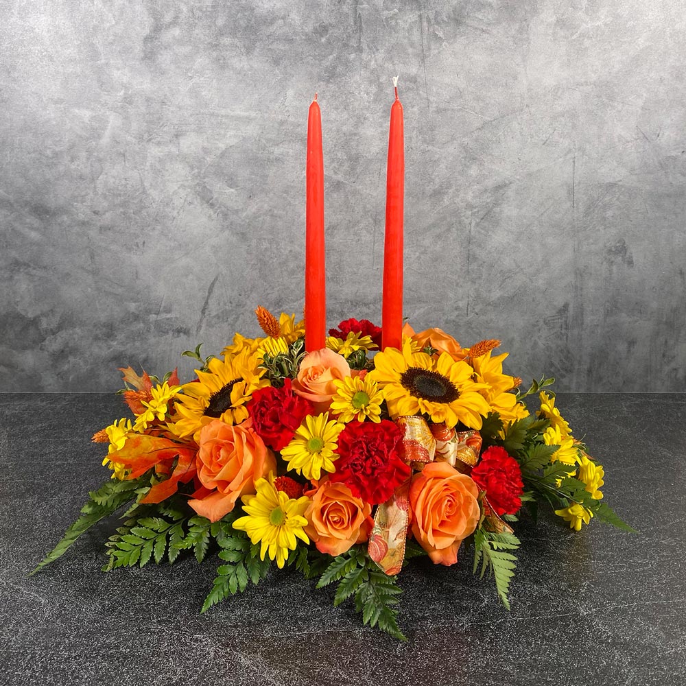 thanksgiving floral centerpiece